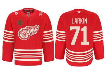 Dylan Larkin Detroit Red Wings red jersey