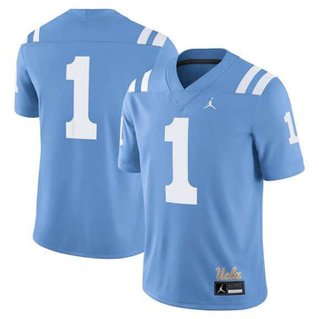 Custom UCLA Bruins blue Game jersey