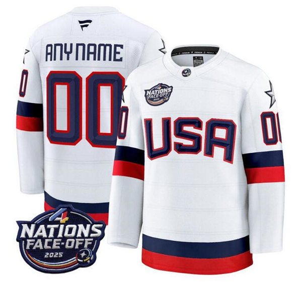 Custom Team USA Hockey white jersey