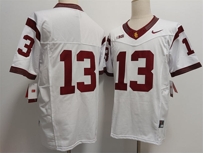 Caleb Williams USC Trojans white jersey