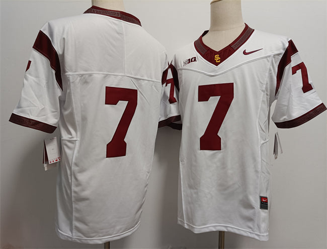 Miller Moss USC Trojans white jersey