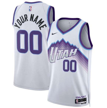 Custom Utah Jazz white jersey