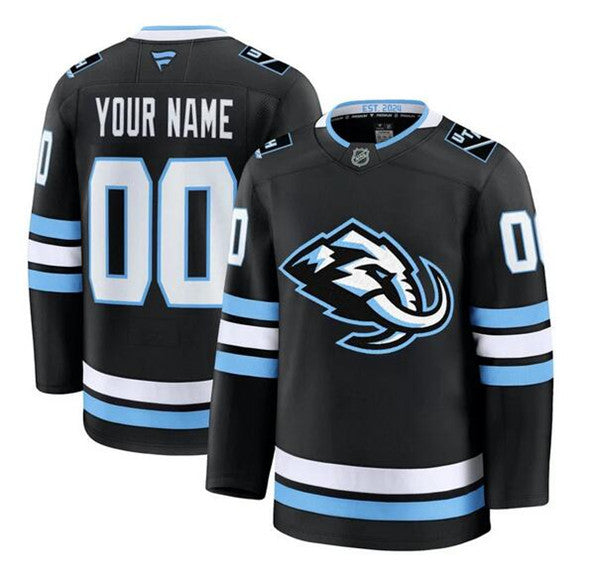 Custom Utah Mammoth black jersey