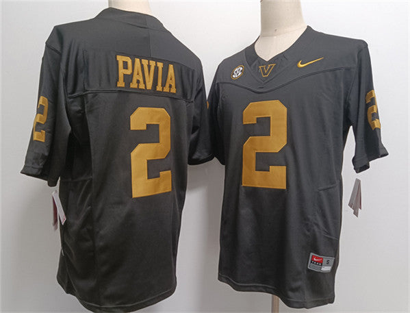 Diego Pavia Vanderbilt Commodores grey jersey