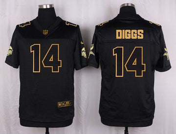 Stefon Diggs Minnesota Vikings black Gold Collection jersey