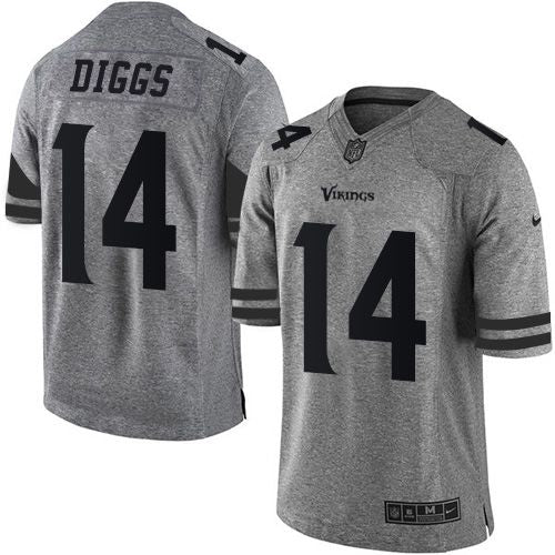 Stefon Diggs Minnesota Vikings gray jersey