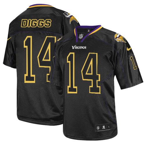 Stefon Diggs Minnesota Vikings black Elite jersey