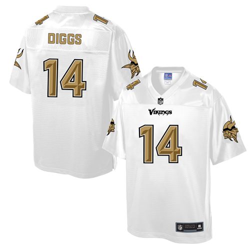 Stefon Diggs Minnesota Vikings white Pro Line jersey