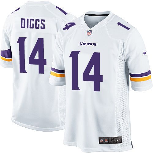 Stefon Diggs Minnesota Vikings white Elite jersey