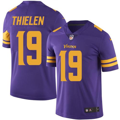 Adam Thielen Minnesota Vikings purple jersey