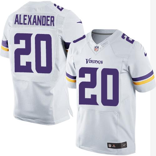Mackensie Alexander Minnesota Vikings white Elite jersey