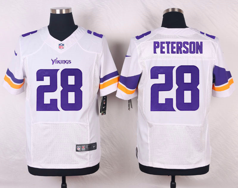 Adrian Peterson Minnesota Vikings white Elite jersey