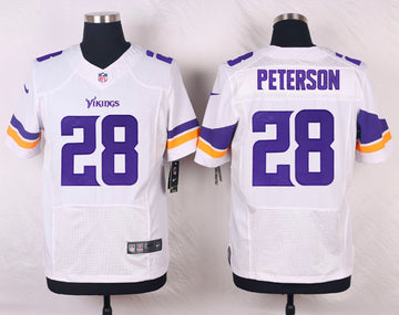 Adrian Peterson Minnesota Vikings white Elite jersey