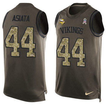 Matt Asiata Minnesota Vikings green Salute To Service jersey