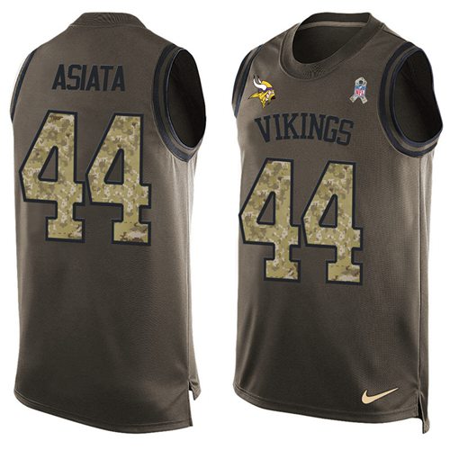 Matt Asiata Minnesota Vikings green Salute To Service jersey