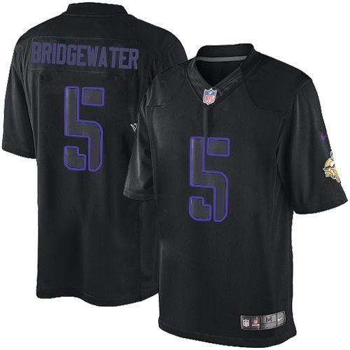 Teddy Bridgewater Minnesota Vikings black jersey