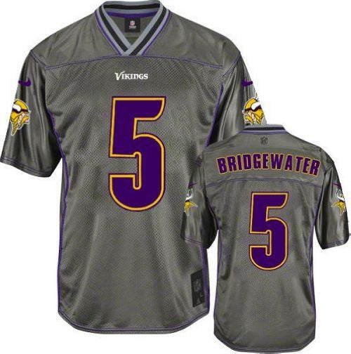 Teddy Bridgewater Minnesota Vikings grey Elite jersey
