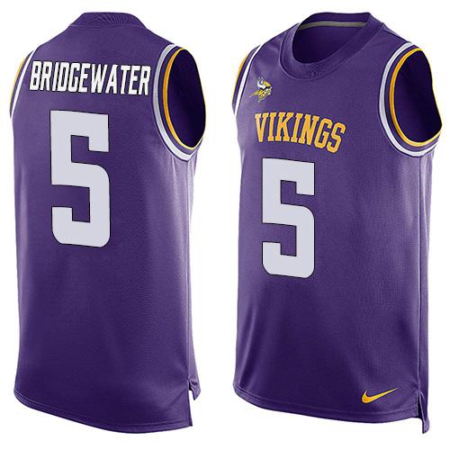 Teddy Bridgewater Minnesota Vikings purple jersey