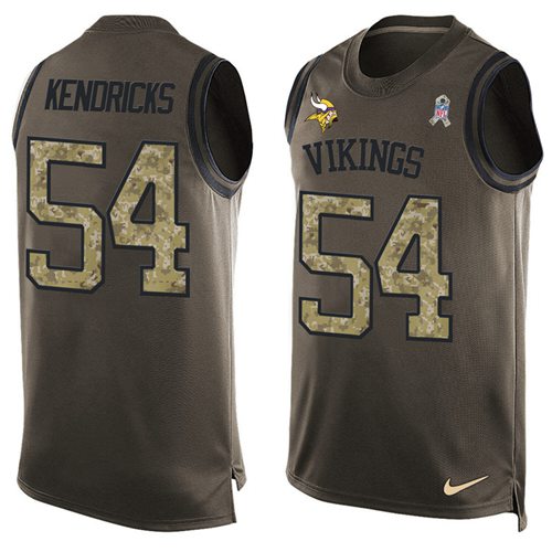 Eric Kendricks Minnesota Vikings green Salute To Service jersey