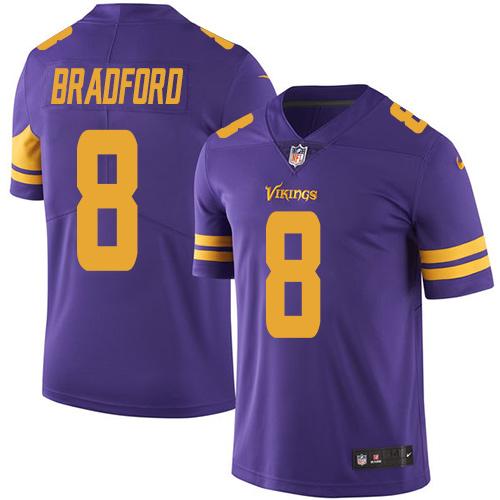 Sam Bradford Minnesota Vikings purple jersey