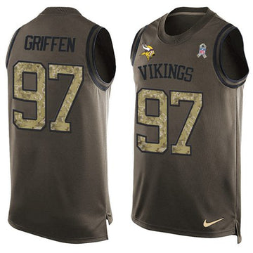 Everson Griffen Minnesota Vikings green Salute To Service jersey