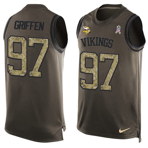 Everson Griffen Minnesota Vikings green Salute To Service jersey