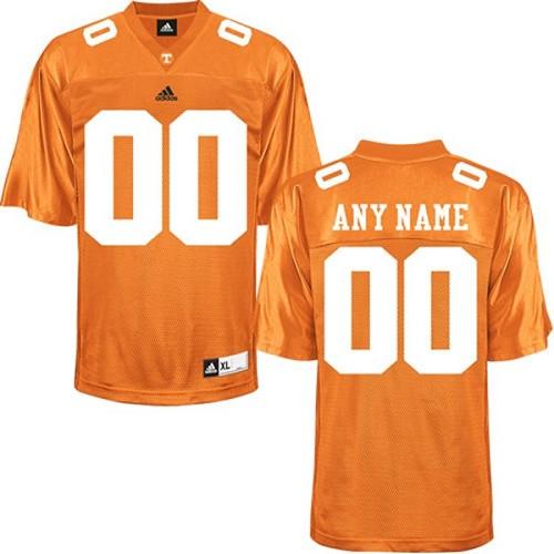 Custom Tennessee Volunteers yellow Authentic jersey