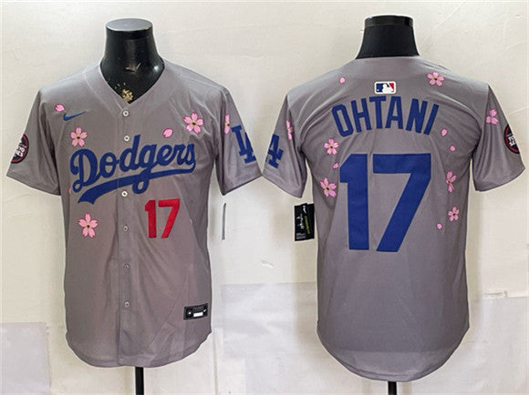 Shohei Ohtani Los Angeles Dodgers grey Limited jersey