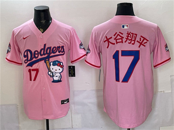 Shohei Ohtani Los Angeles Dodgers pink jersey