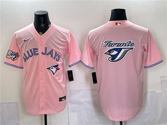 Team Big Logo Toronto Blue Jays pink jersey
