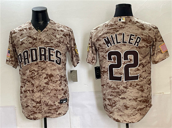 Mason Miller San Diego Padres tan Camo jersey