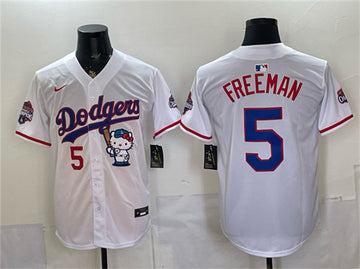 Freddie Freeman Los Angeles Dodgers white jersey