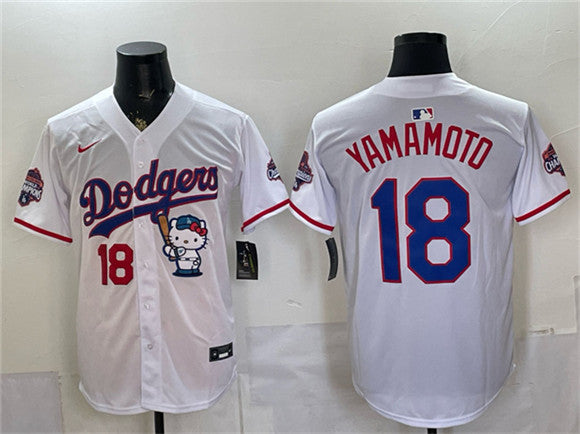 Yoshinobu Yamamoto Los Angeles Dodgers white jersey