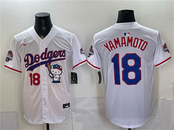 Yoshinobu Yamamoto Los Angeles Dodgers white jersey