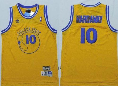 Tim Hardaway Golden State Warriors gold Throwback jersey