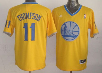 Klay Thompson Golden State Warriors gold jersey
