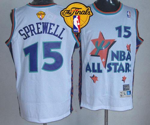 Latrell Sprewell Golden State Warriors white Throwback jersey