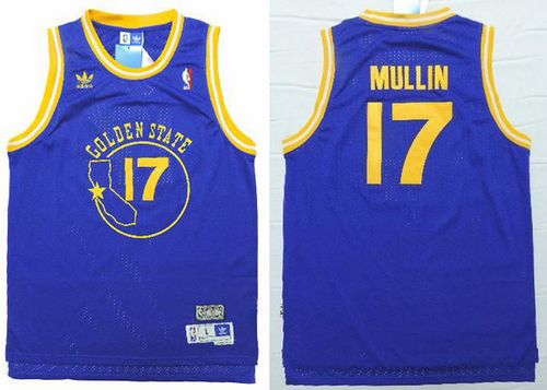 Chris Mullin Golden State Warriors blue Throwback jersey