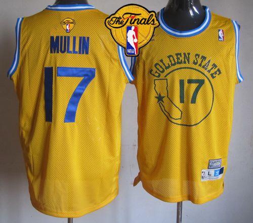 Chris Mullin Golden State Warriors gold Throwback jersey