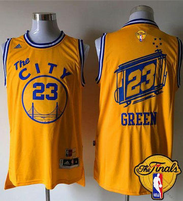 Draymond Green Golden State Warriors gold Throwback jersey