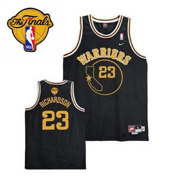 Jason Richardson Golden State Warriors black Throwback jersey
