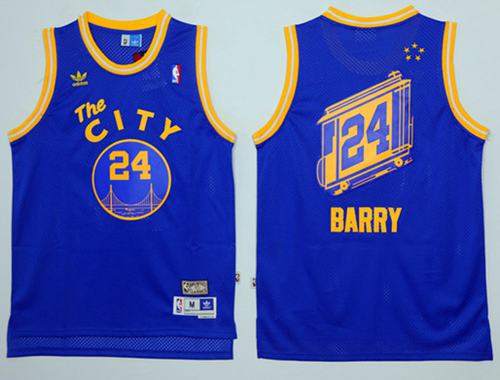 Rick Barry Golden State Warriors blue Throwback jersey