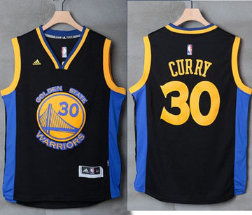 Stephen Curry Golden State Warriors black-blue jersey