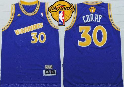 Stephen Curry Golden State Warriors blue Throwback jersey