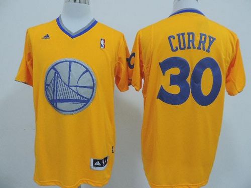 Stephen Curry Golden State Warriors gold jersey
