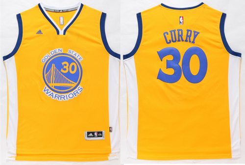 Stephen Curry Golden State Warriors gold jersey