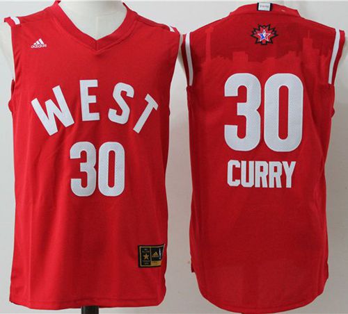 Stephen Curry Golden State Warriors red jersey