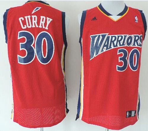 Stephen Curry Golden State Warriors red Throwback jersey