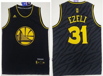 Festus Ezeli Golden State Warriors black Fashion jersey