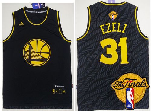 Festus Ezeli Golden State Warriors black Fashion jersey